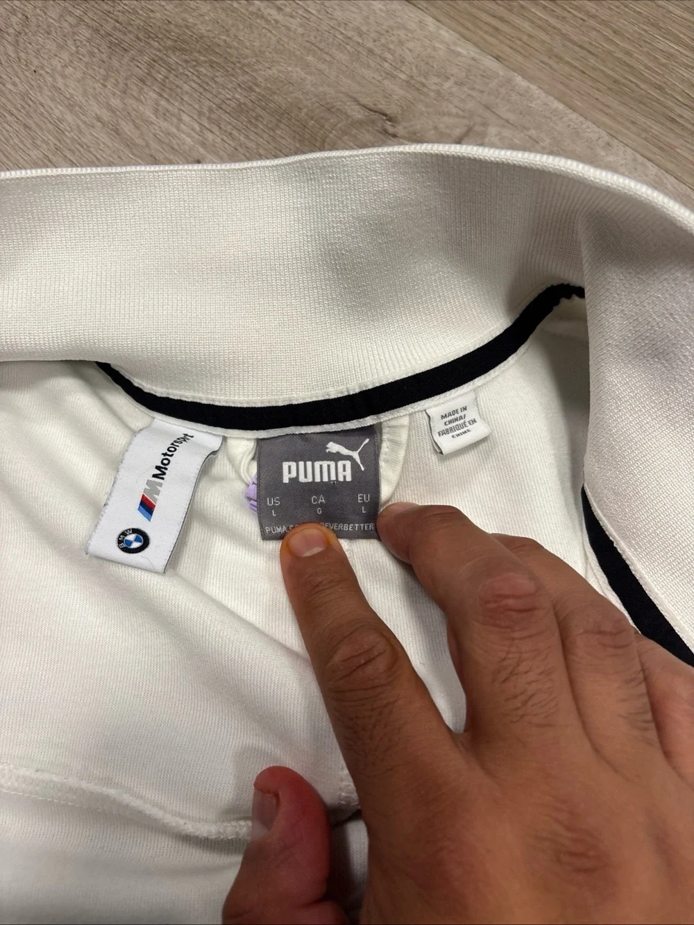 Puma BMW M Motorsport T7 Track Jacket  Full Zip Men's L